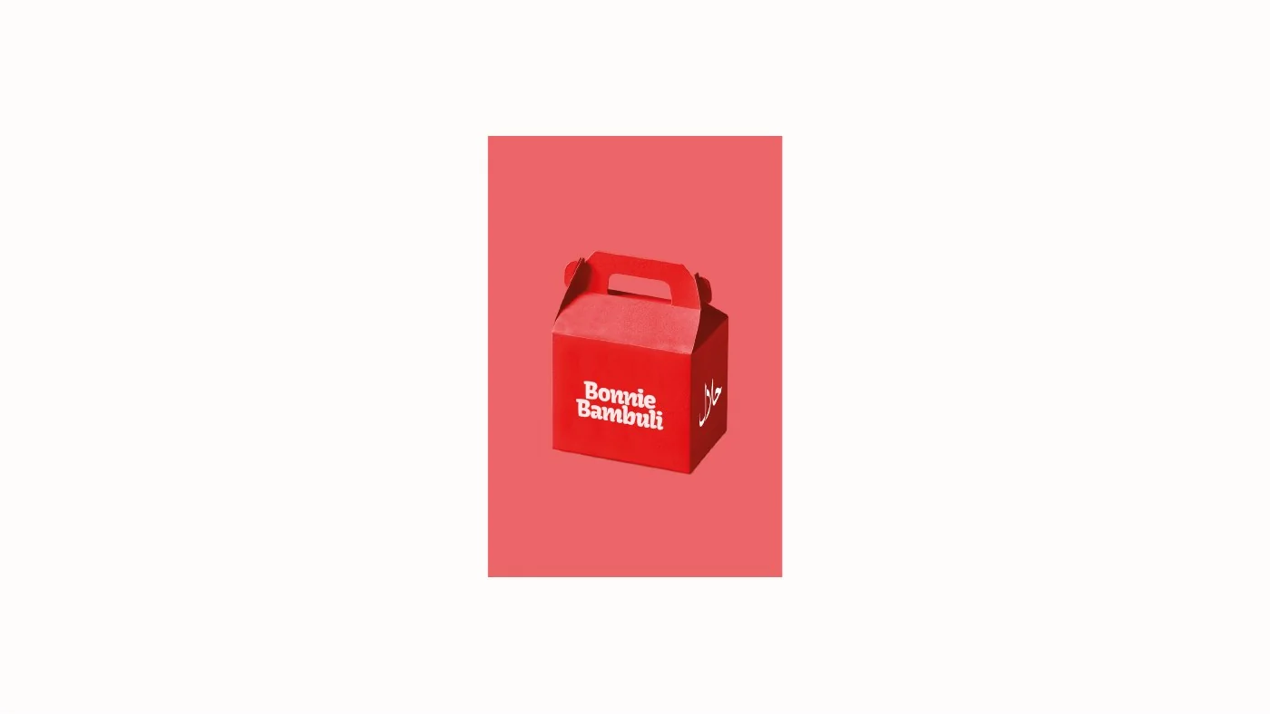 Bonnie Bambuli branded biryani takeaway box