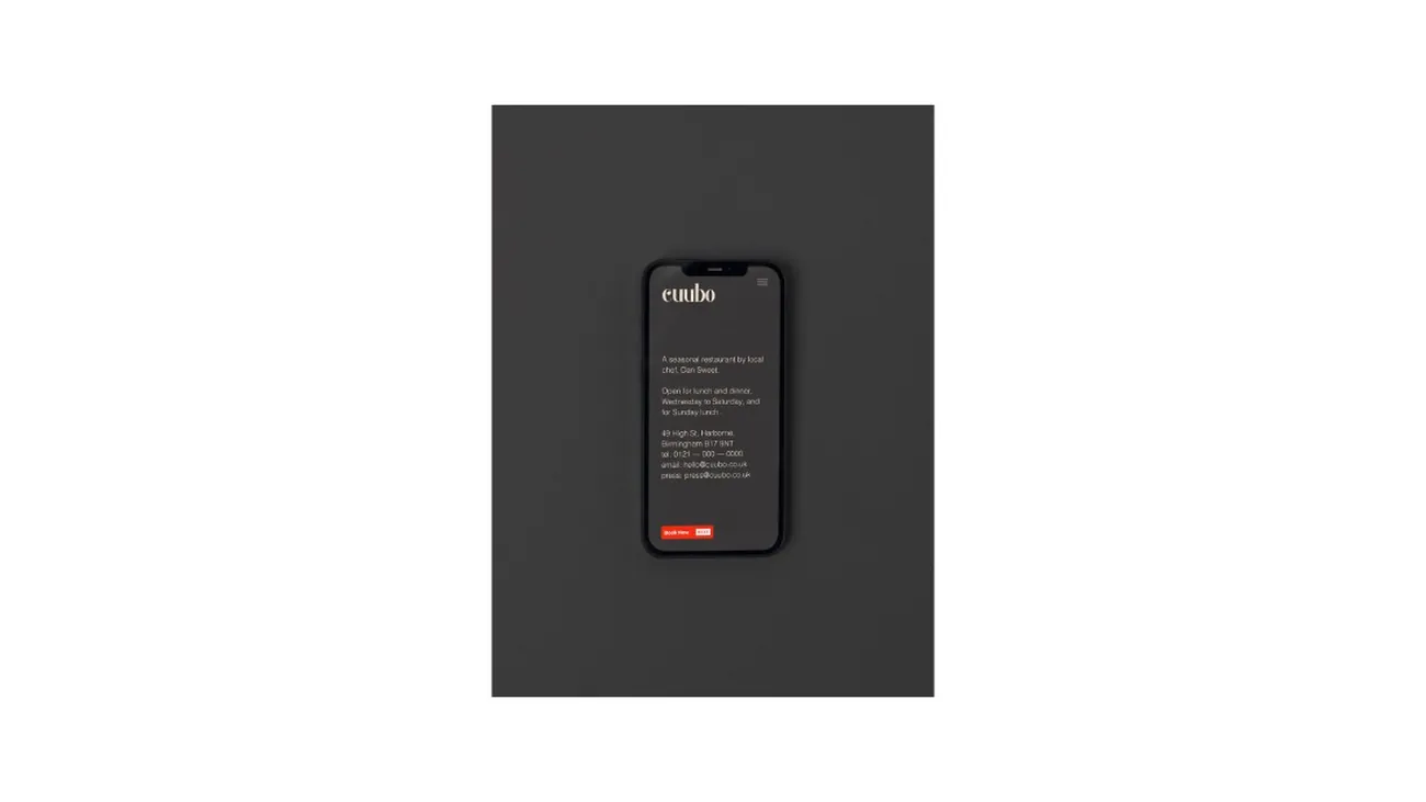 Cuubo website design