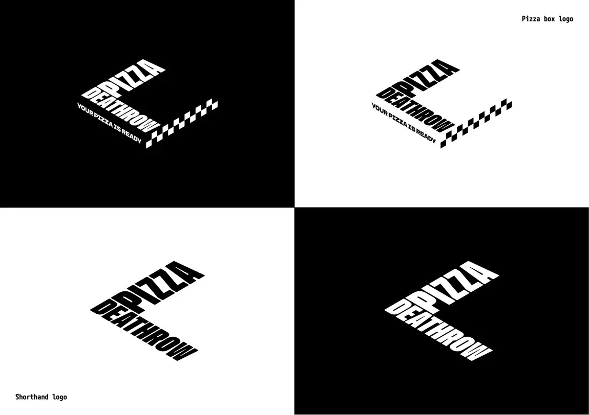 Deathrow Pizza shorthand logo