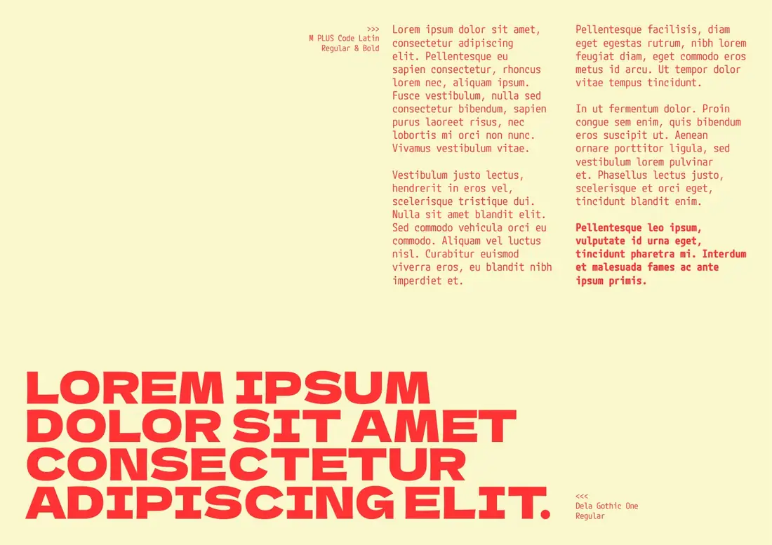 Deathrow Sandwich typeface, M PLUS Code Latin
