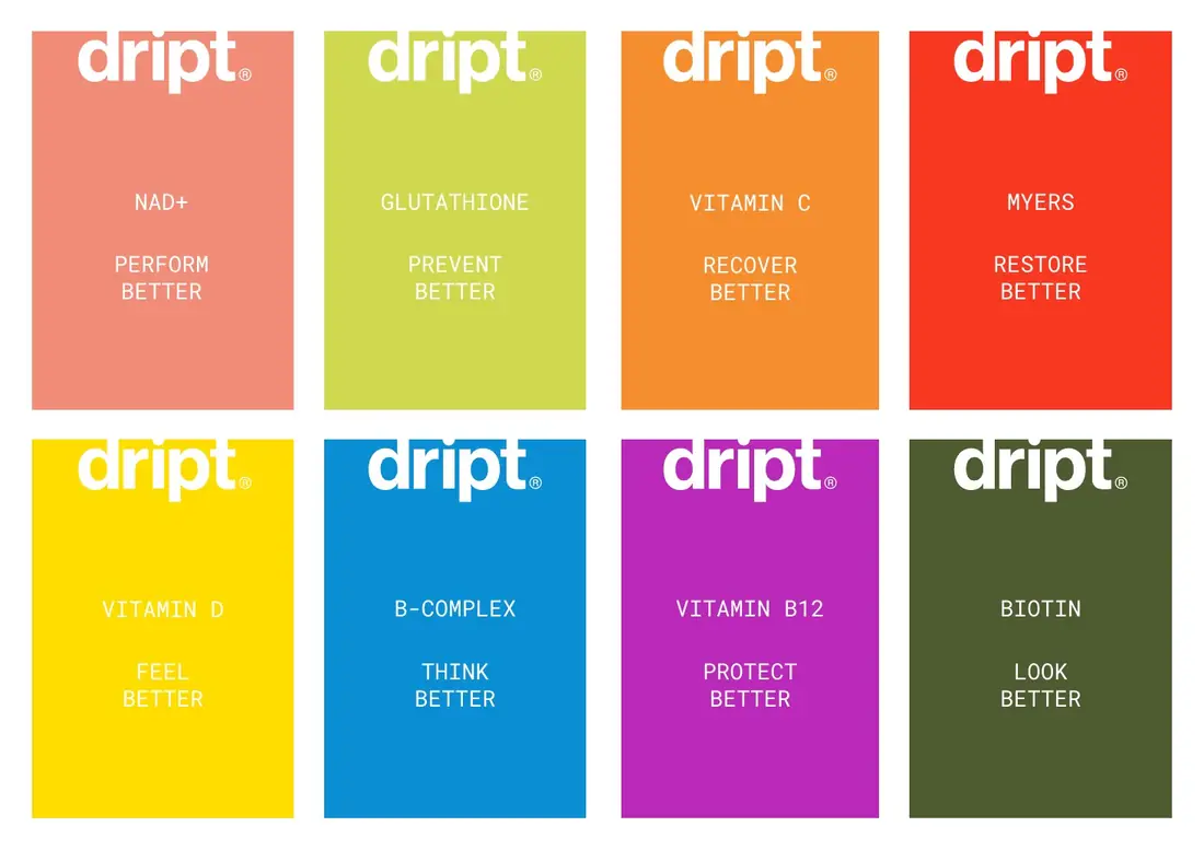 Dript treatment range and benefit lines