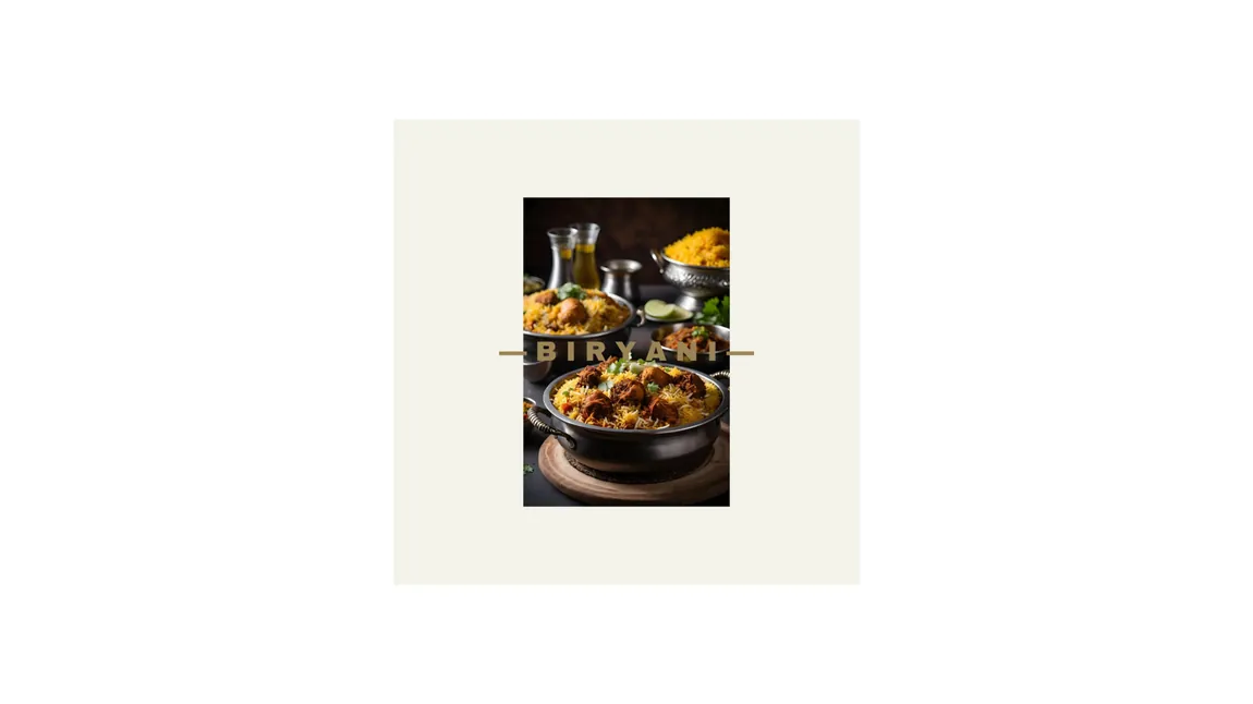 Namaste biryani social post