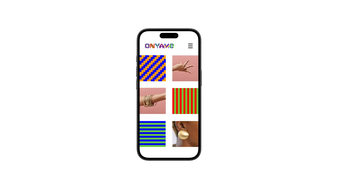 Onyame store on mobile