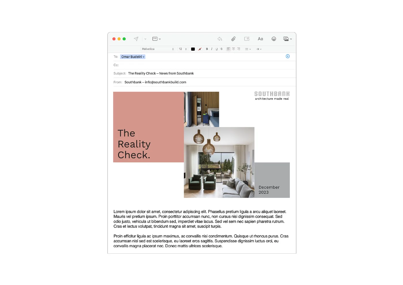 Southbank email newsletter, The Reality Check