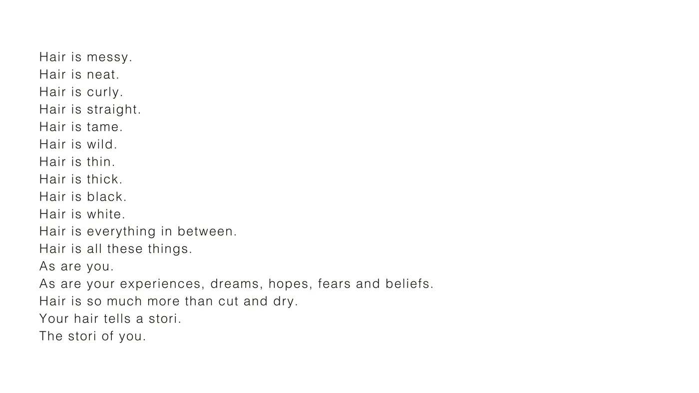 Stori brand manifesto, hair is everything in between