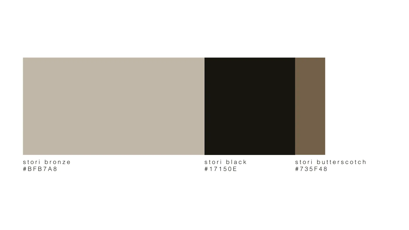 Stori three brand colours