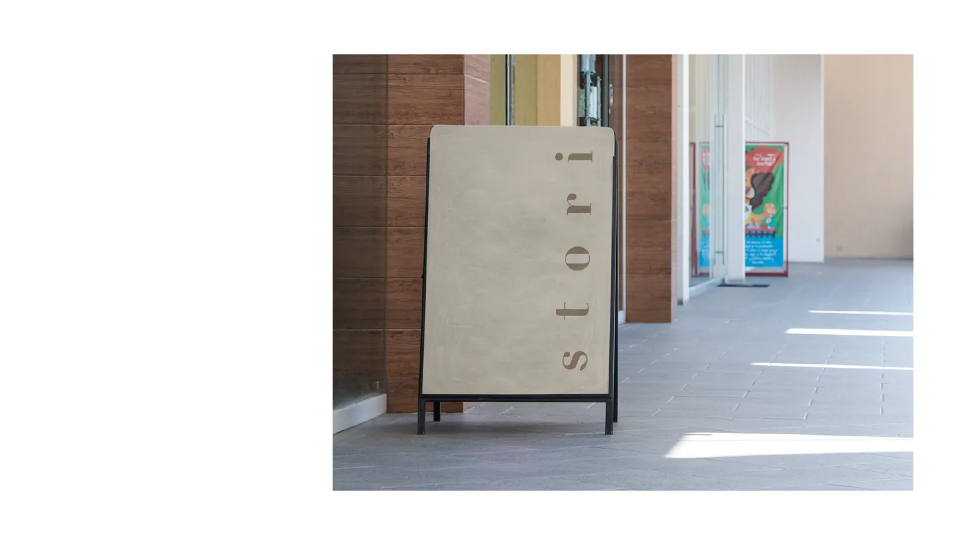 Stori pavement A-board