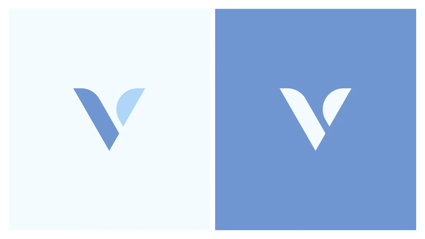 Vallida logo on a colour field