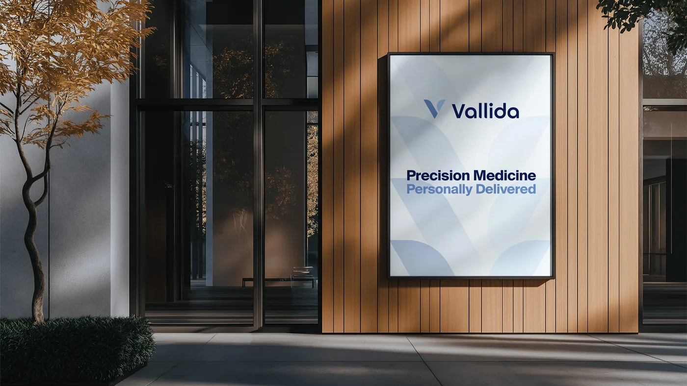 Vallida logo in situ