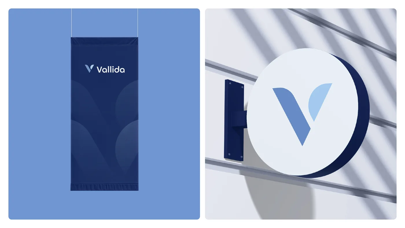 Vallida logo in situ