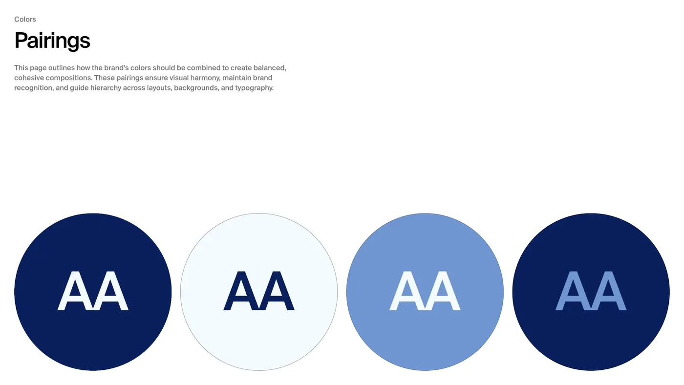 Vallida colour pairings