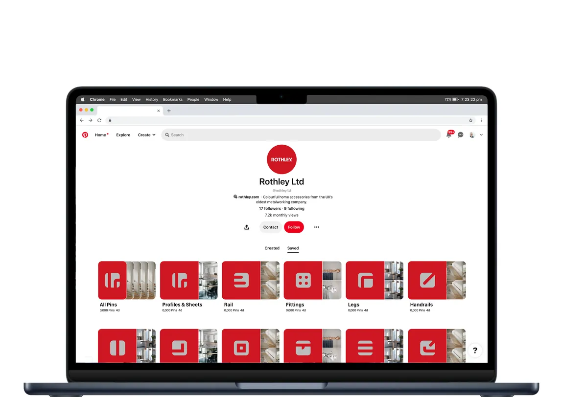 Rothley Pinterest boards